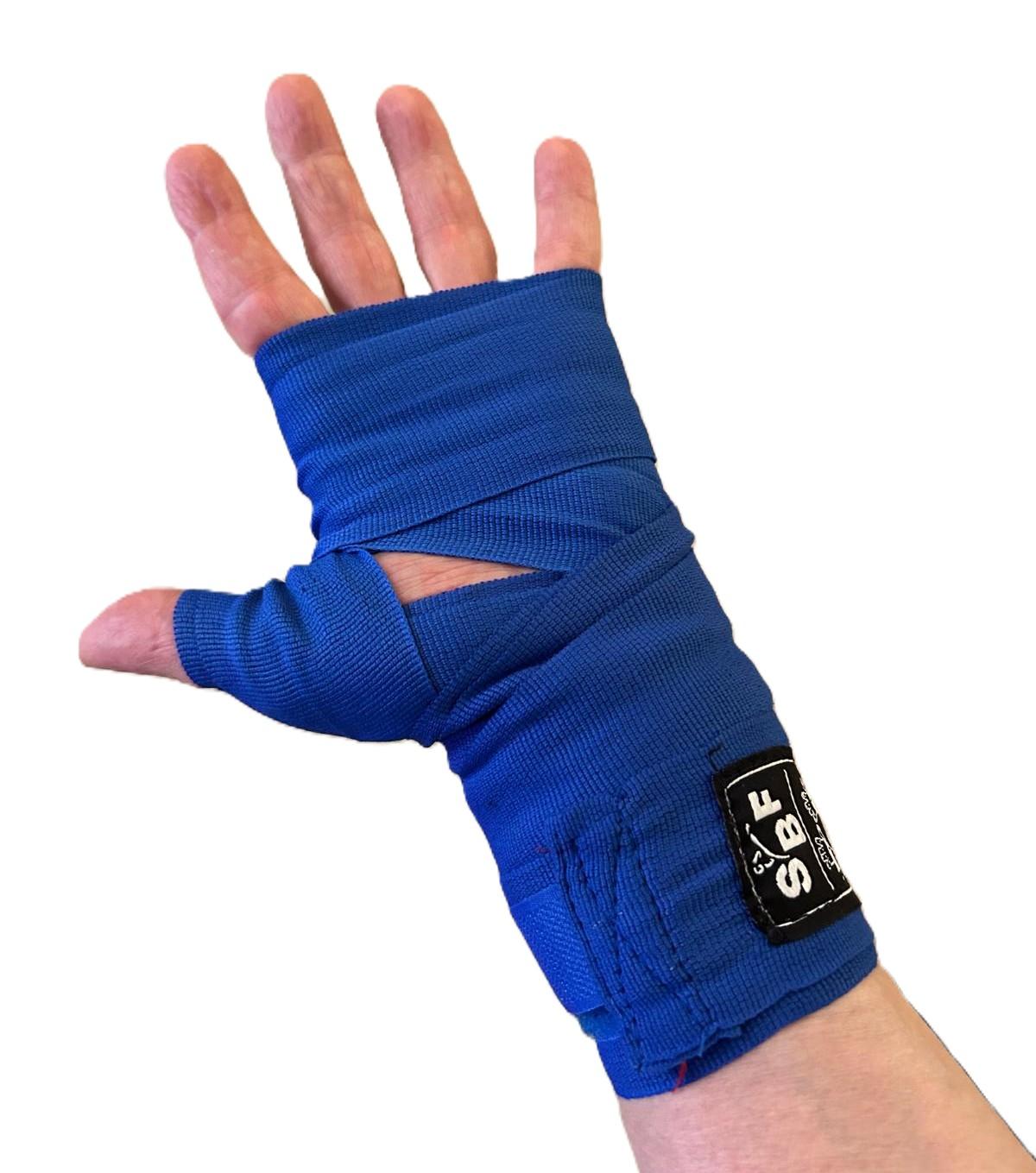 Bandes SBF Bleu — Portées vue poignet