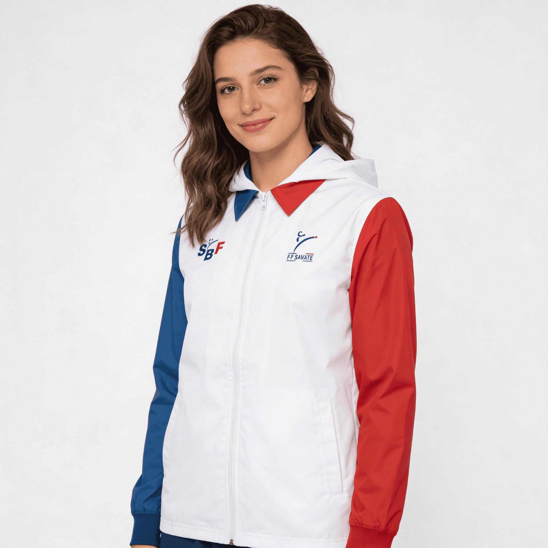 Veste Coupe-Vent Public Blanc — Femme