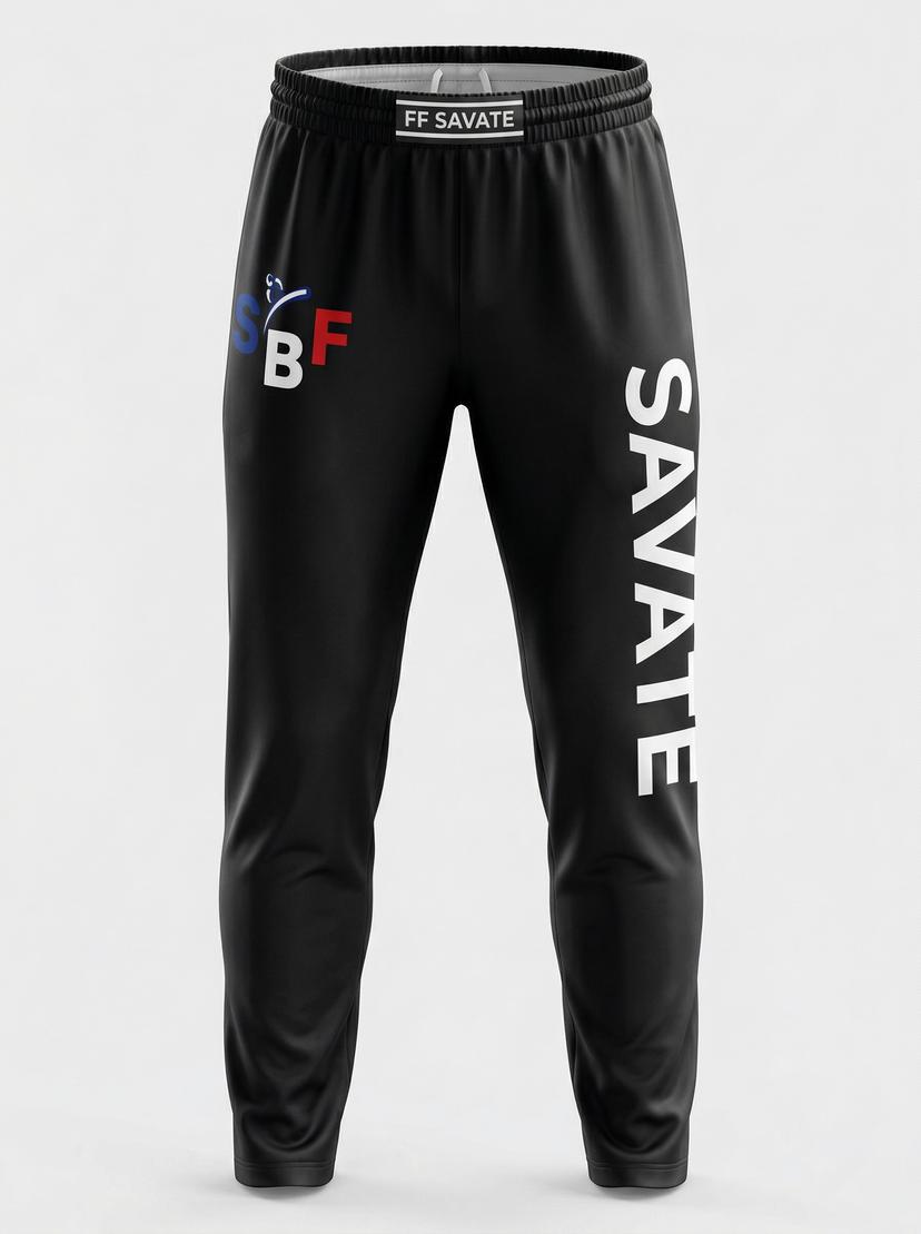 Pantalon Combat Lycra Femme Savate Noir