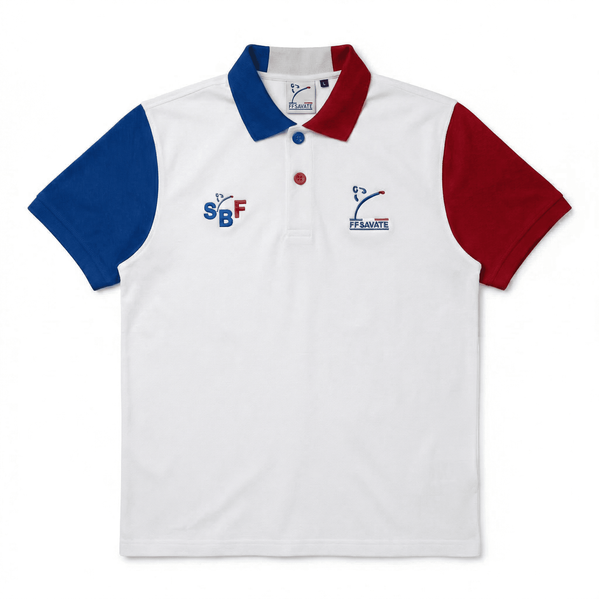 Polo SBF Blanc Officiels — Devant