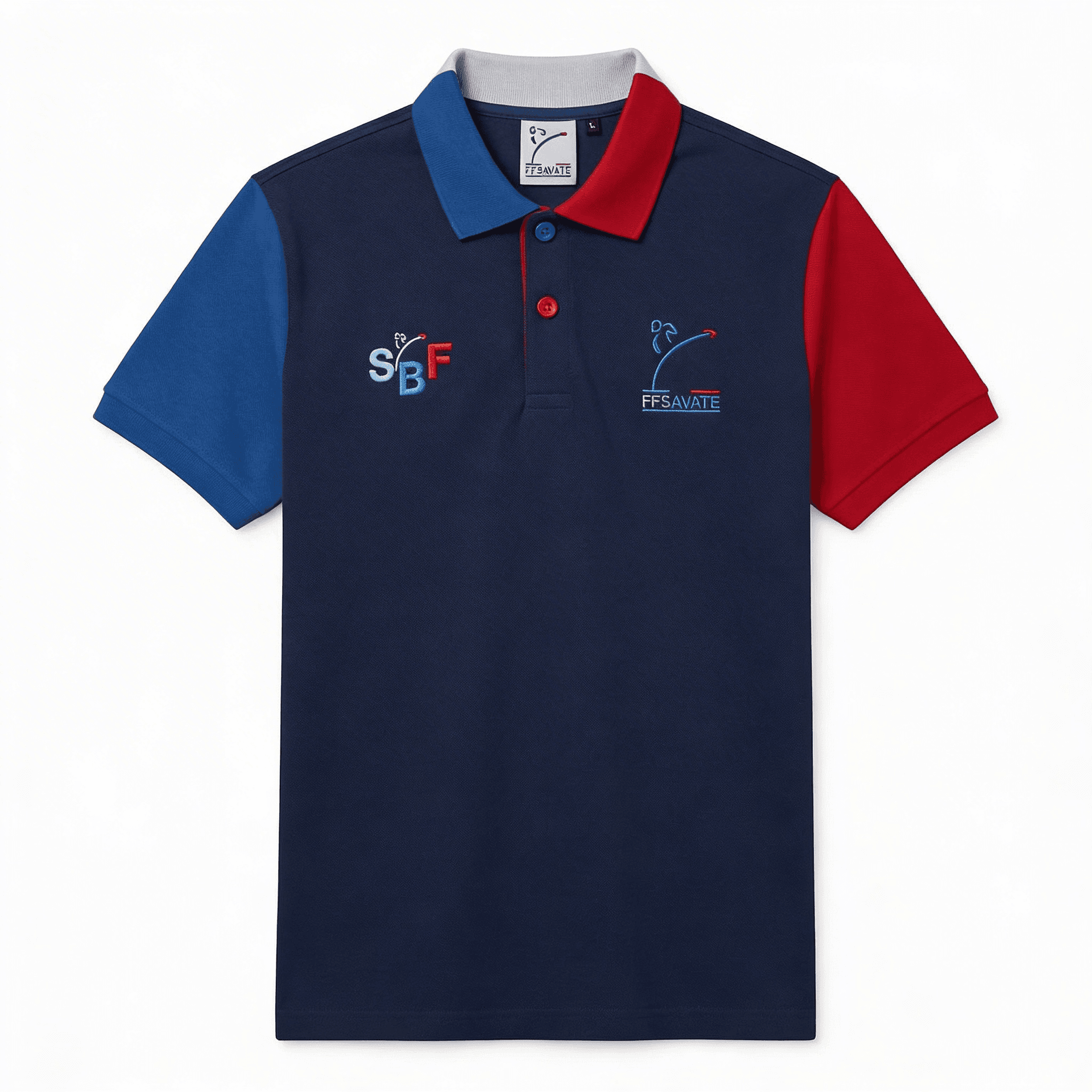Polo Piqué Coton SBF Bleu