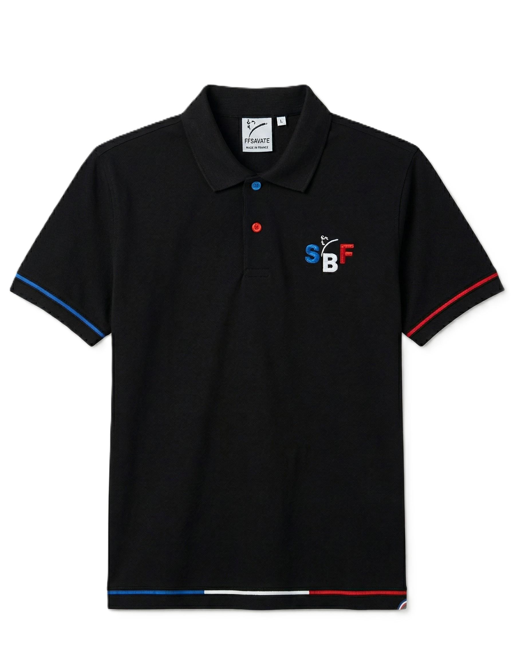 Polo SBF Noir — Devant
