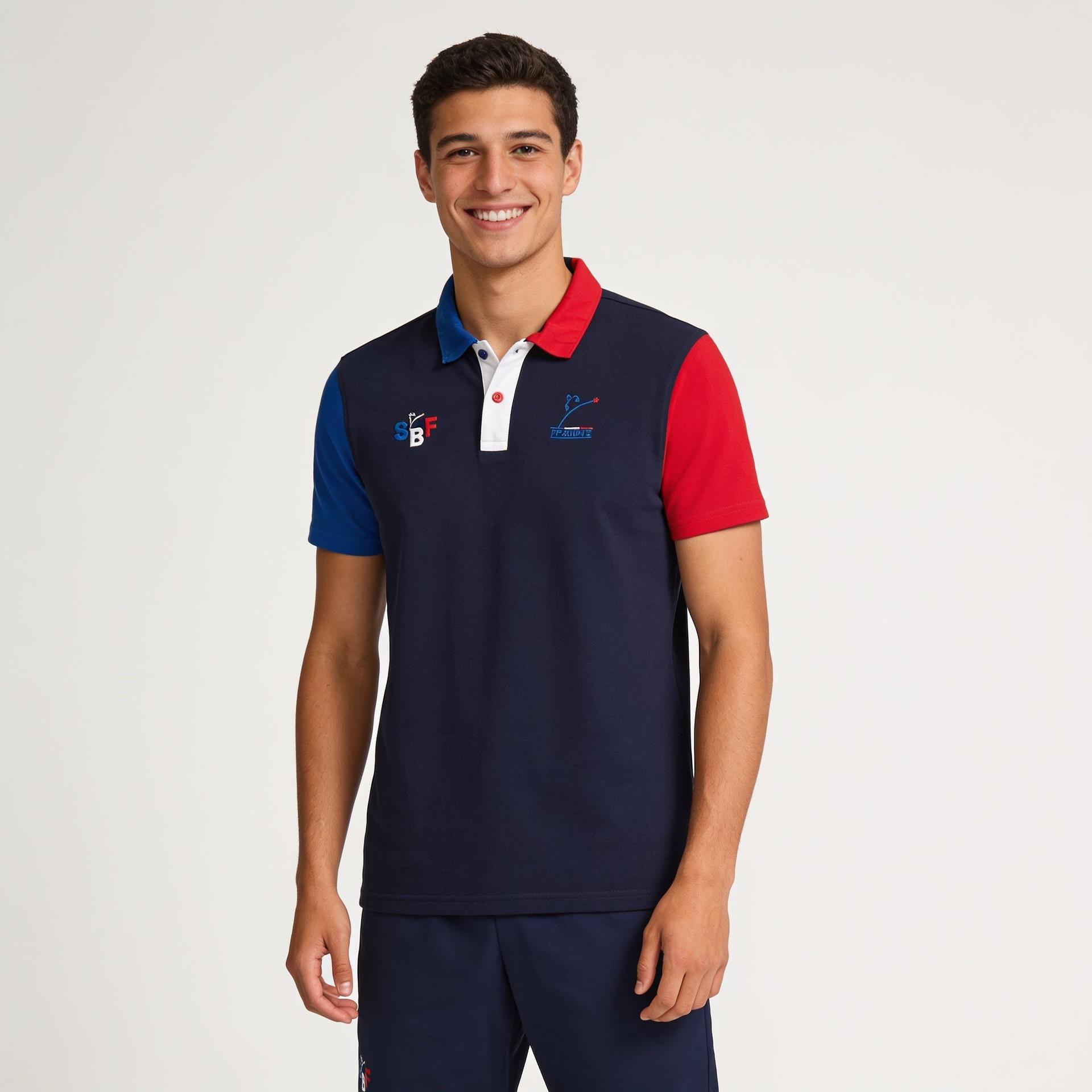 Polo Piqué Coton SBF Bleu