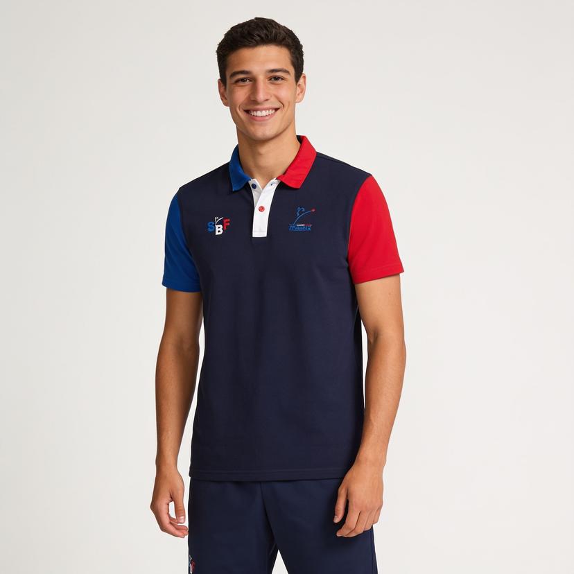 Polo Piqué Coton SBF Bleu