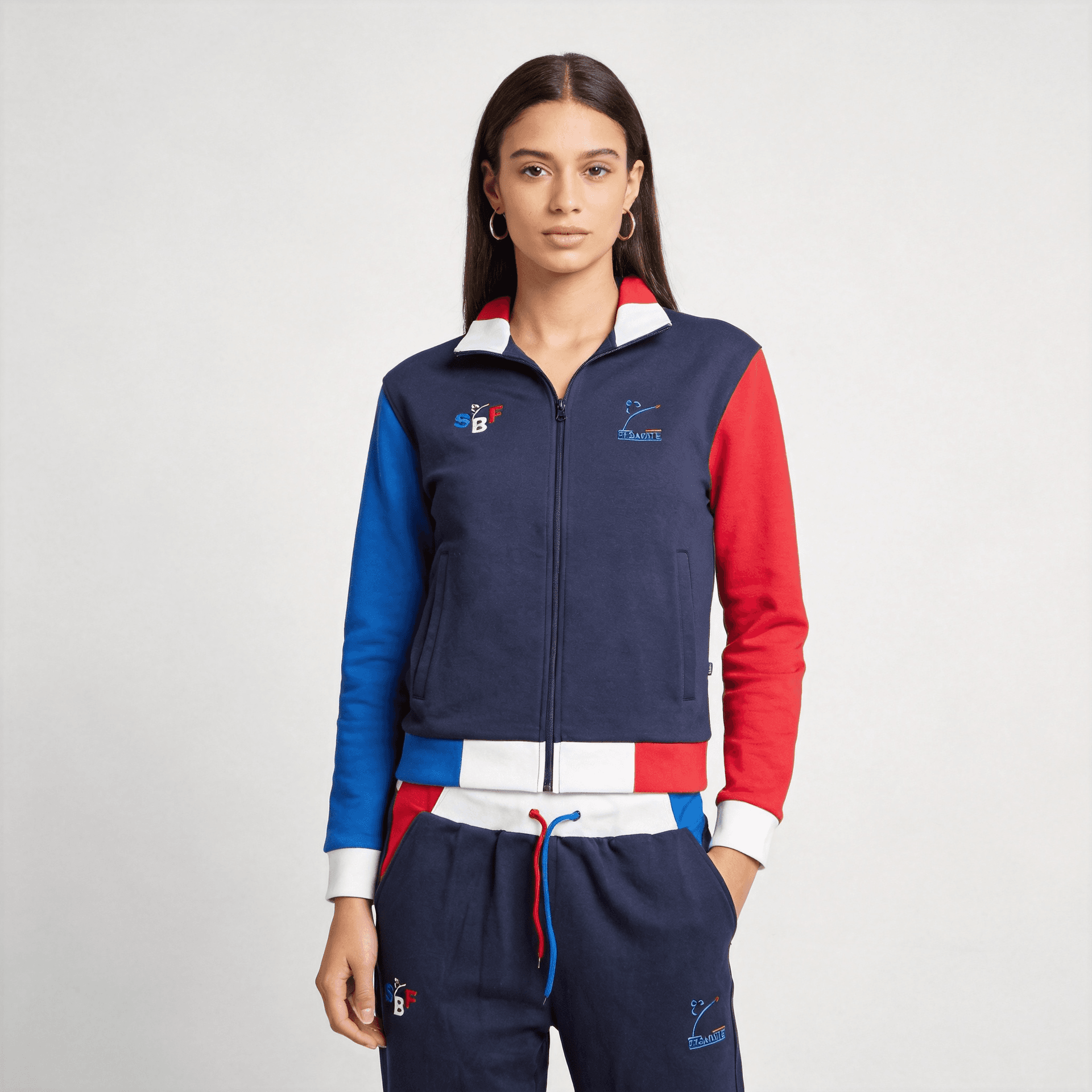 Veste Zippée Savate Bleu