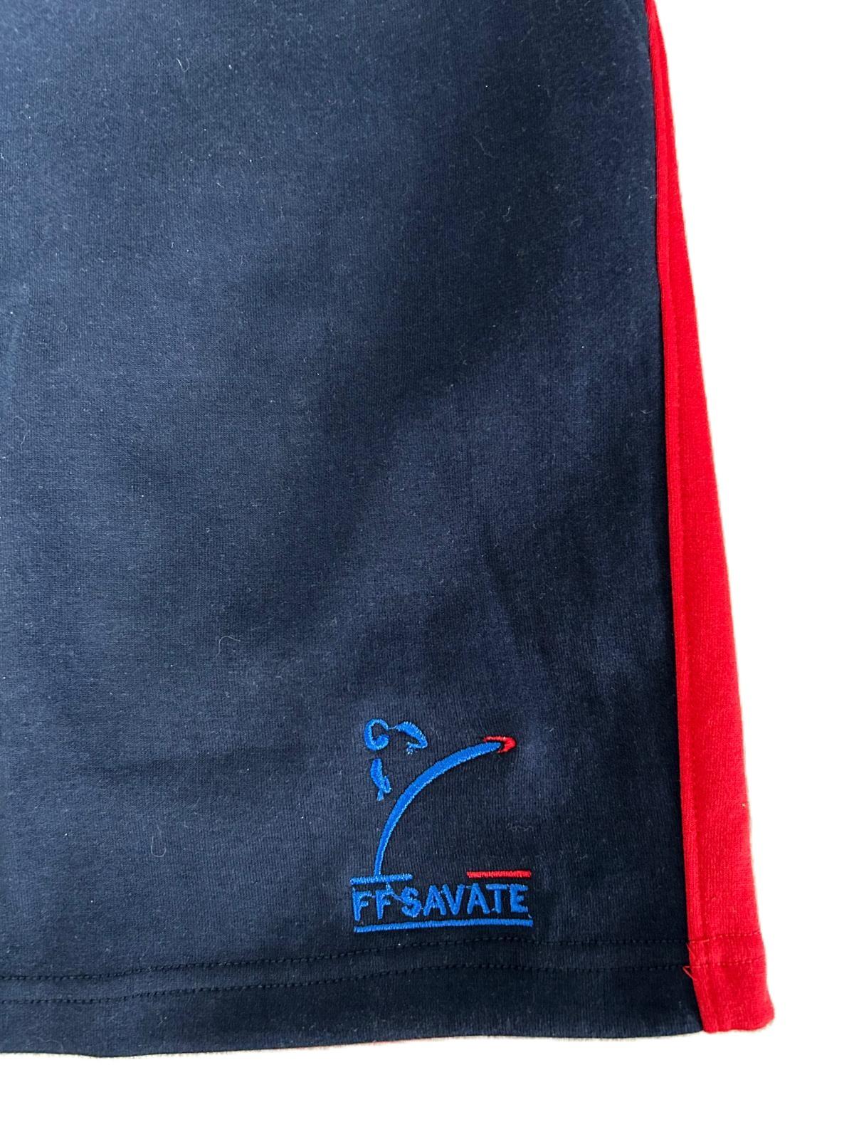 Short Long Savate Bleu — Logo brodé FFSBFDA