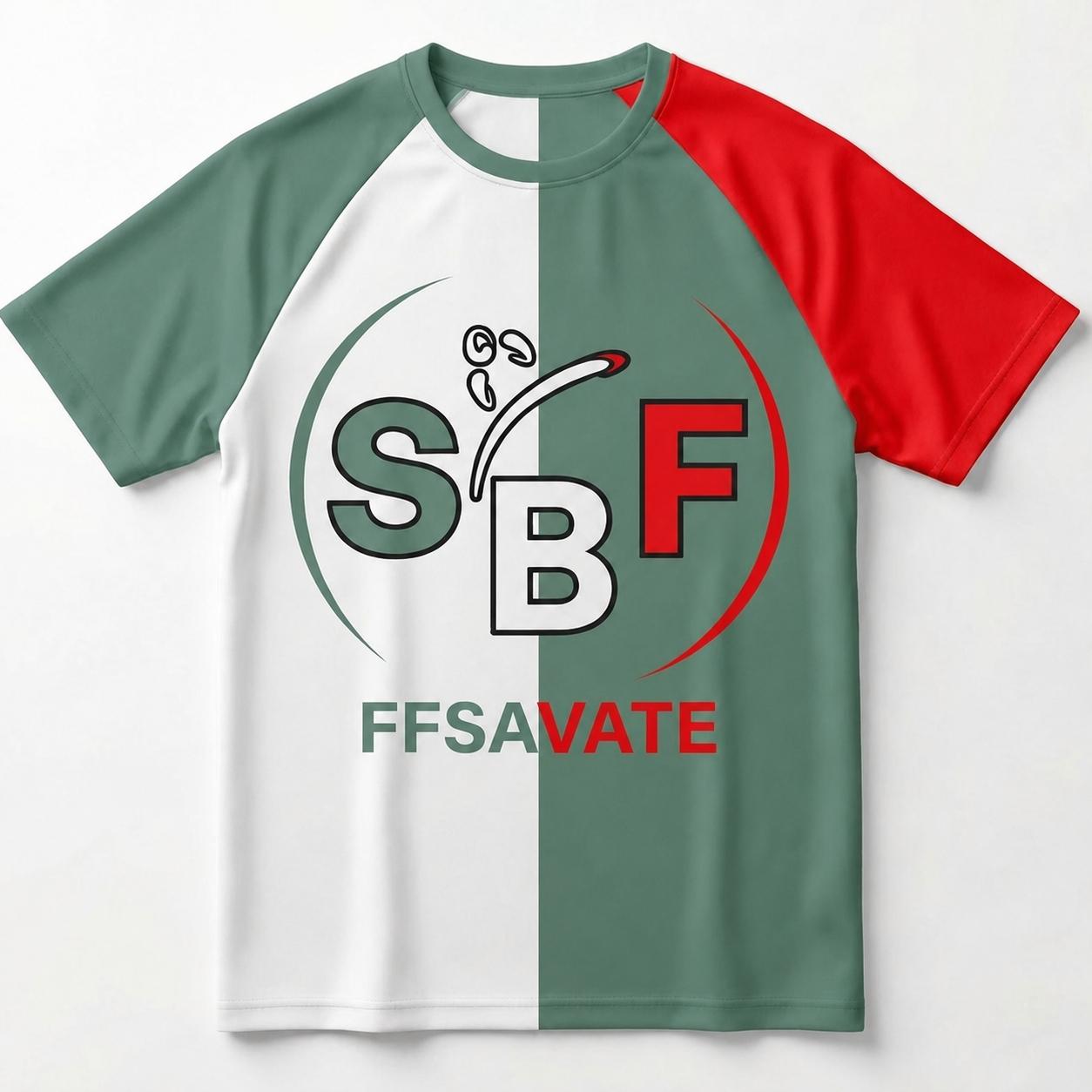 T-Shirt SBF Dynamic Vert Rouge