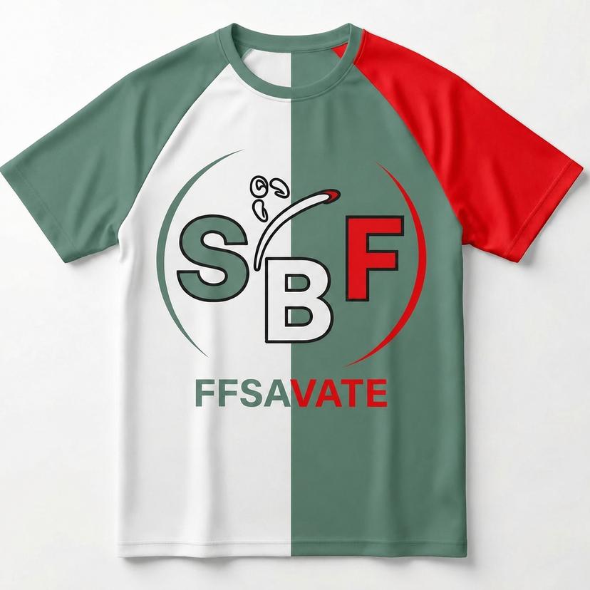 T-Shirt SBF Dynamic Vert Rouge