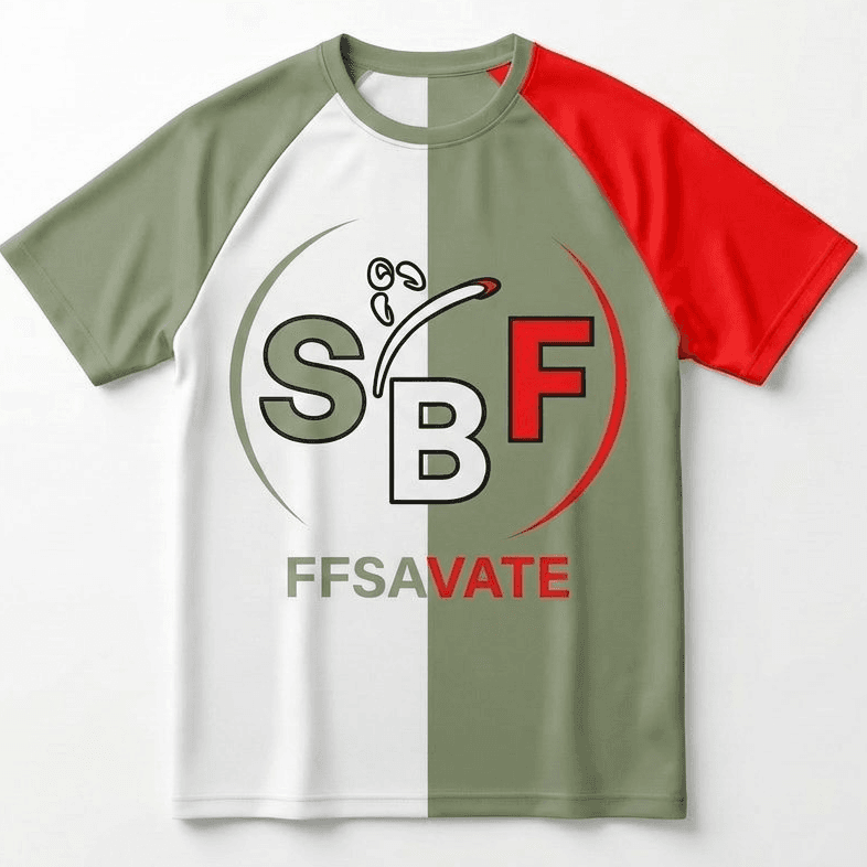 T-Shirt SBF Dynamic Vert Rouge