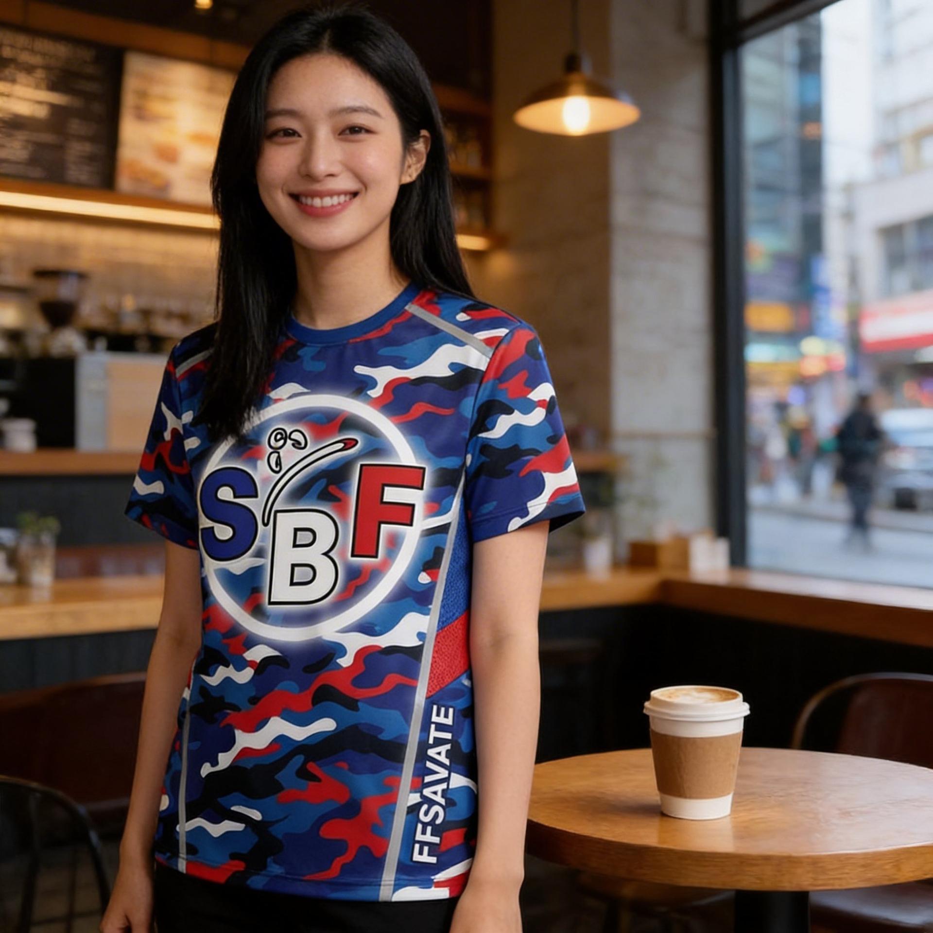 T-Shirt SBF Funny — Femme Portée 2