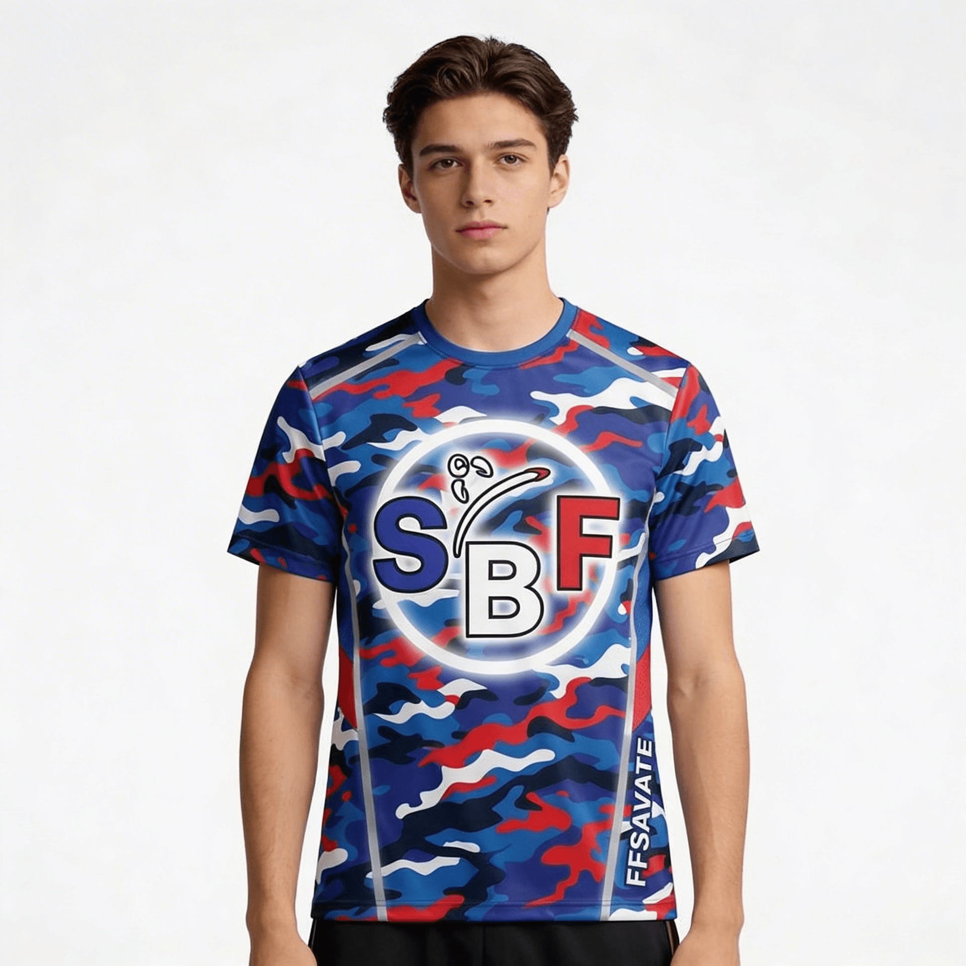 T-Shirt SBF Funny Lycra Bleu