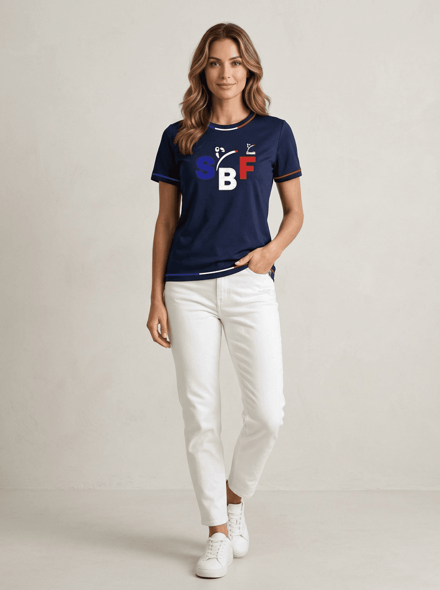T-Shirt SBF Bleu Brodé
