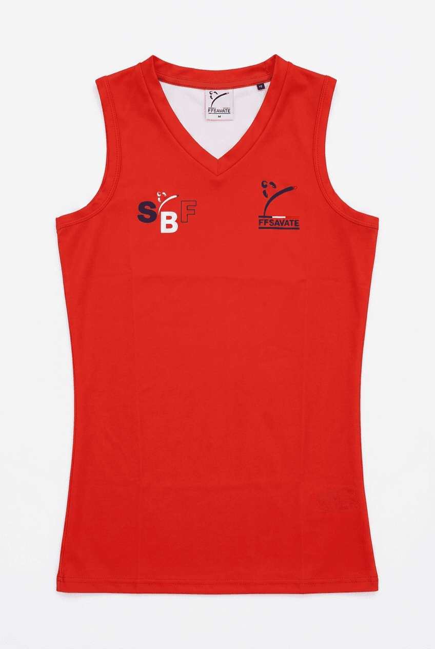 Top Lycra Femme Rouge — Vue produit