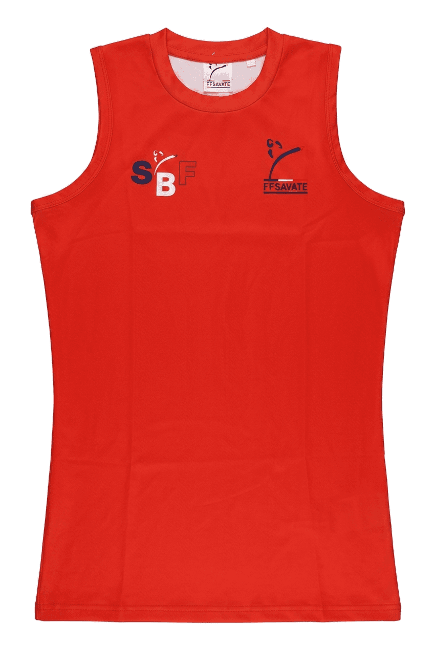 Top Lycra Homme Savate Rouge