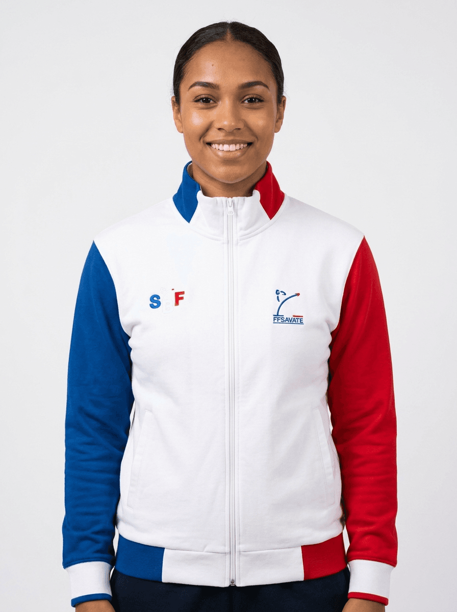 Veste Zippée Savate Blanc