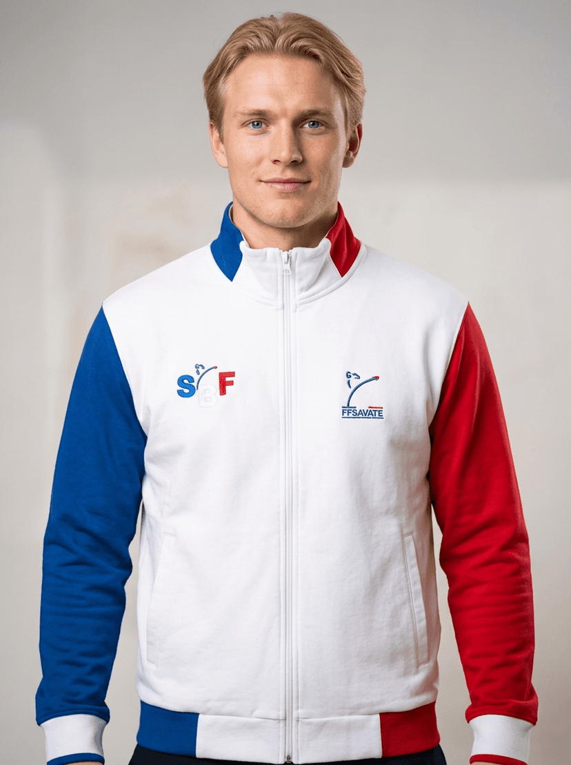 Veste Zippée Savate Blanc