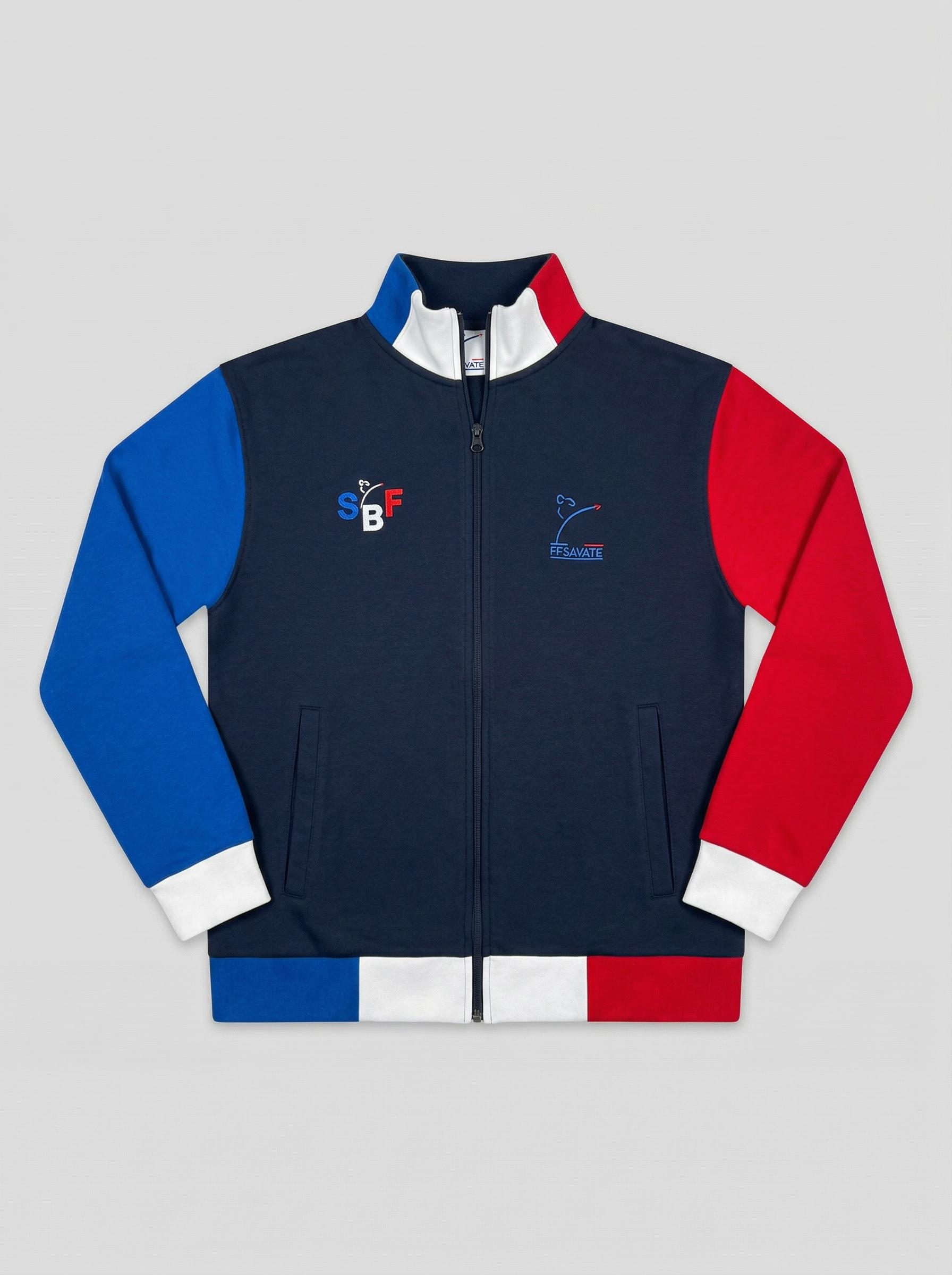 Veste Zippée Savate Bleu