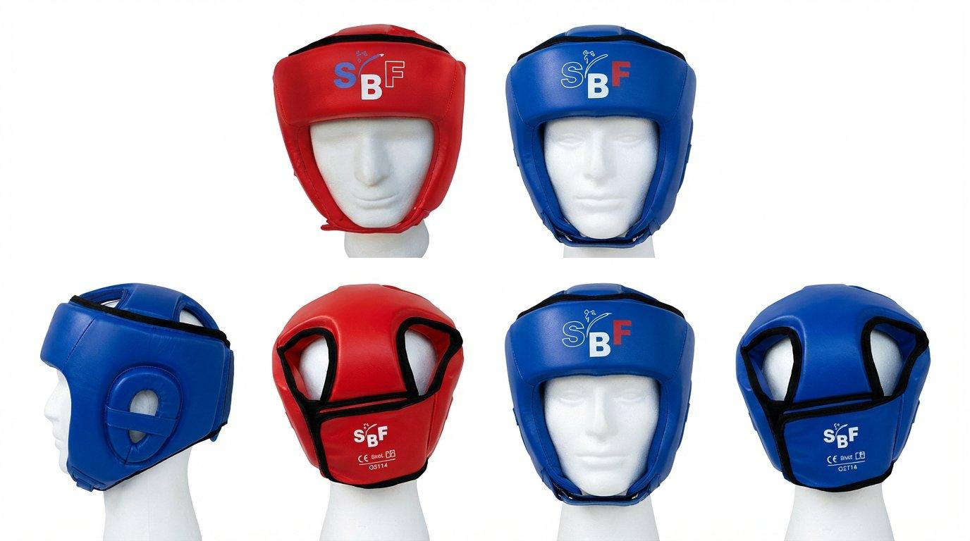 Casques Pro-Tecto Rouge et Bleu HD