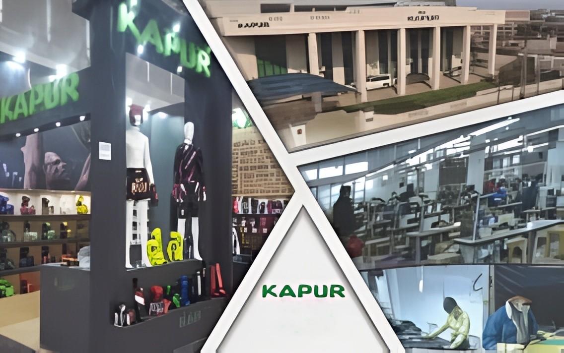 KAPUR (Pvt) Ltd. — stand et atelier de production, Sialkot