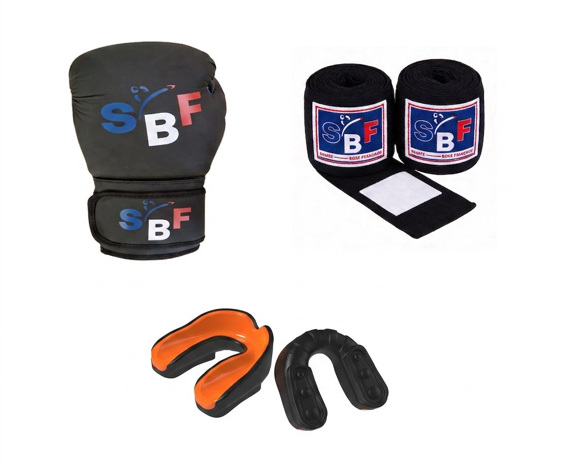 Kit Boxe Découverte — Gants, Bandes, Protège-dents
