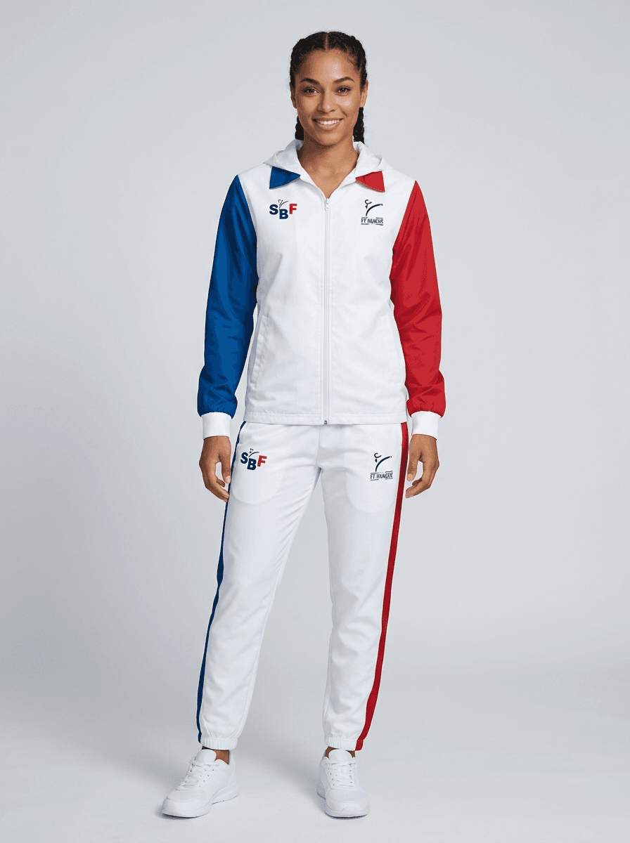 Coupe-Vent Savate Blanc — Femme Portée