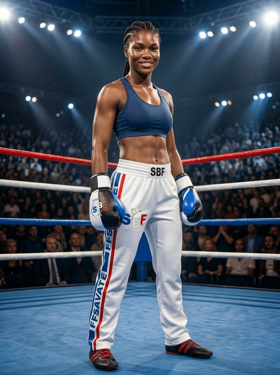 Pantalon Savate Blanc — Femme Portée