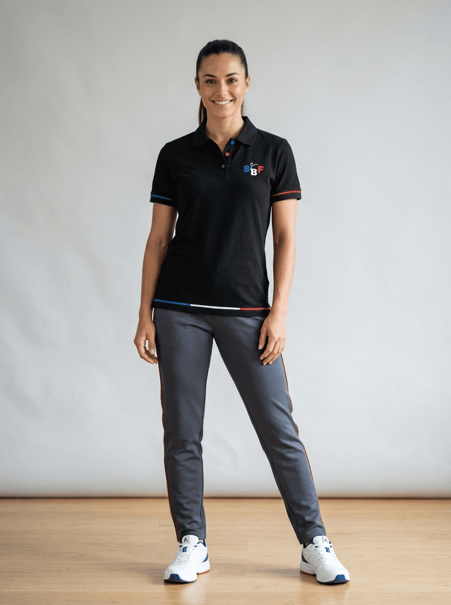 Polo SBF Noir — Femme