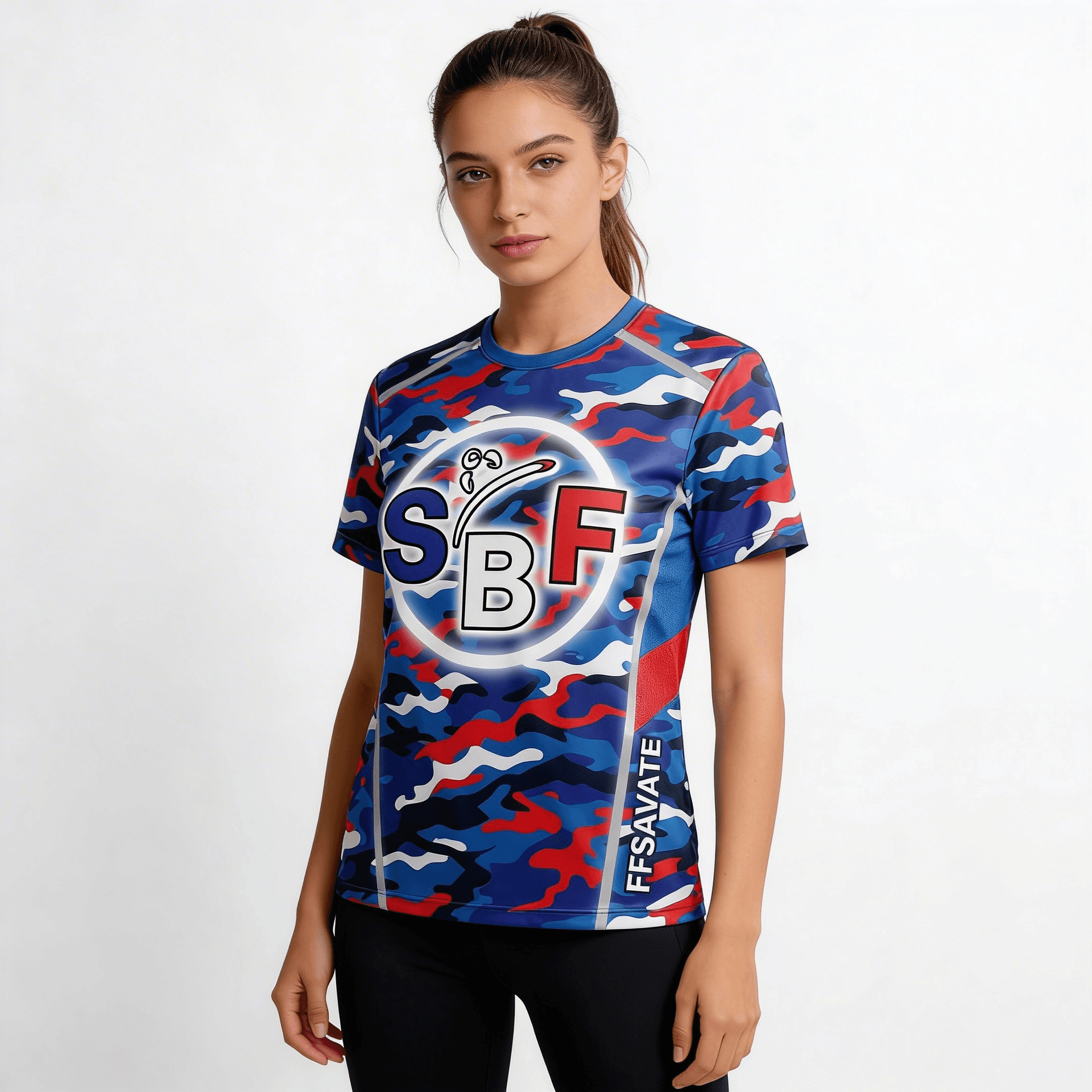 T-Shirt SBF Funny — Femme Portée