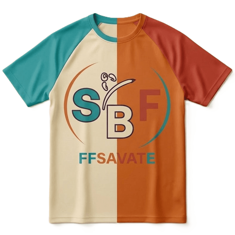 T-Shirt Original Bicolore Sable/Orange
